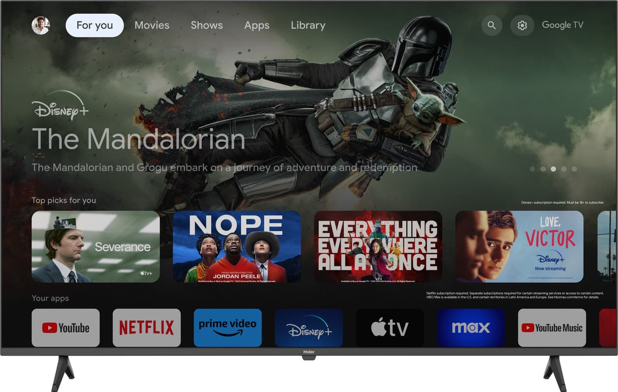 HAIER 50” SMART 4K TV