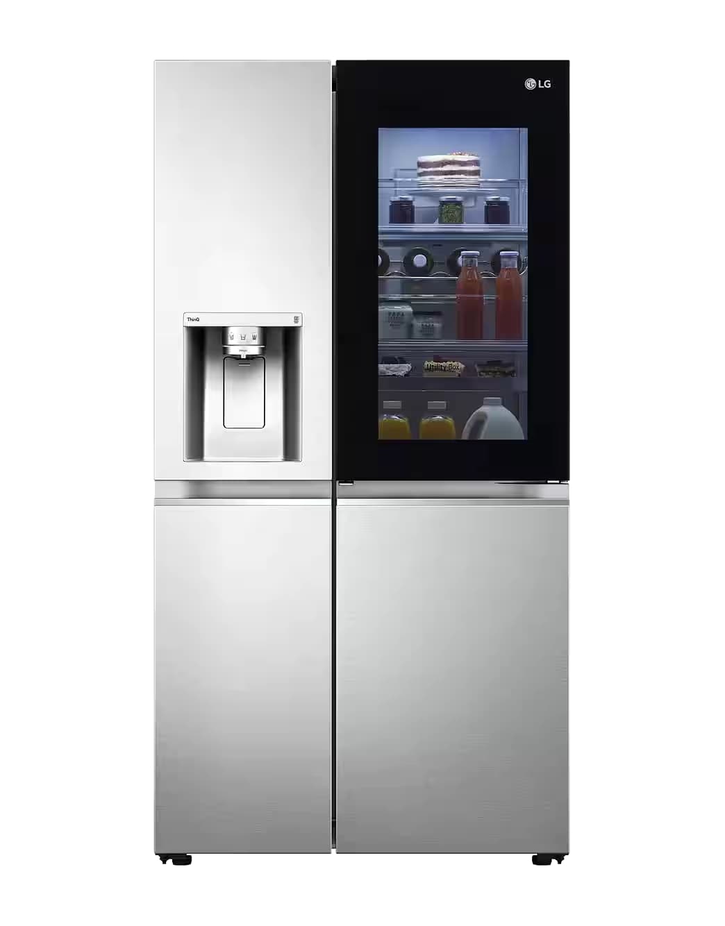 LG InstaView Door-in-Door 674L Frost-Free Inverter Linear Compressor Wi-Fi Side-By-Side Refrigerator (GC-X257CSES)
