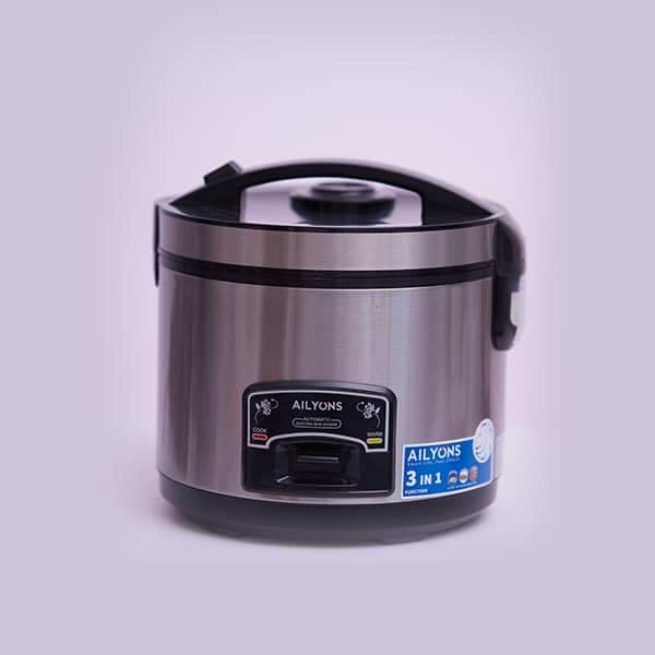 Ailyons Automatic Rice Cooker with Steamer 1.8L, DRC 18S - aVA1