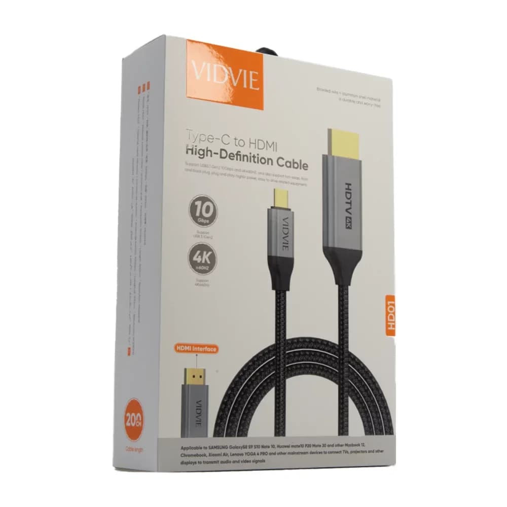 Vidvie High Definition Cable (Type-C to HDMI) HD01 (100cm)