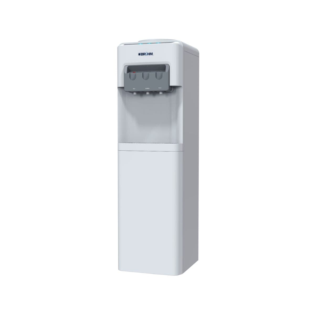 BRUHMFLOOR STANDING WATER DISPENSER WITH FRIDGE-3 TAPS