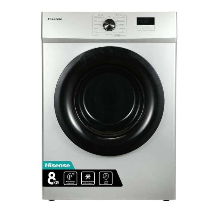 Hisense DV1W801US1 8kg Tumble Dryer Grey