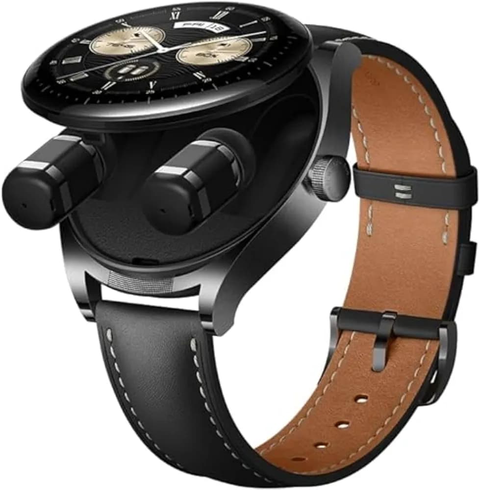 HUAWEI WATCH Buds, Earbuds & Watch Come into 1, AI Noise Cancellation Calling, Lightweight, Health Management, Advanced Design, Durable, Compatible with Android & iOS, Black