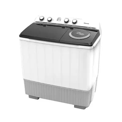 Hisense Washing Machine 10kg Manual, Twin Tub, Semi Automatic, Roller Jet, White WSXL101