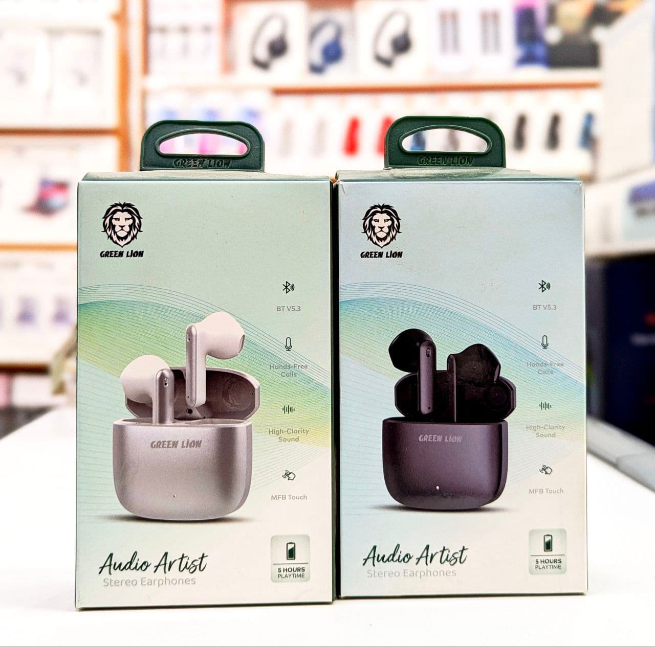Green Audio Artist Stereo Earphones