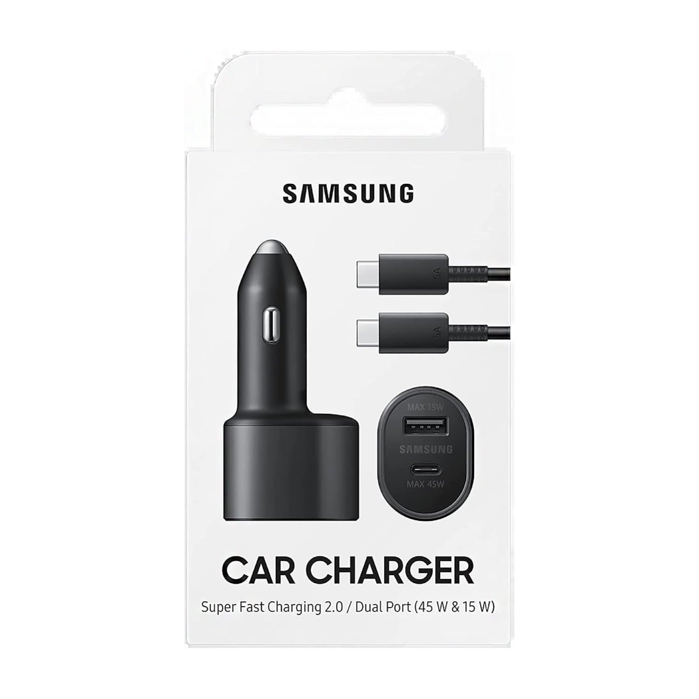 Super Fast Dual Car Charger (45W+15W)Black