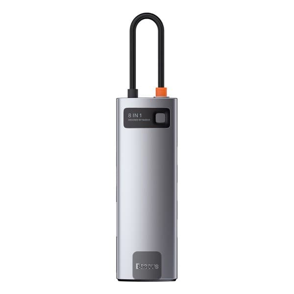 Baseus 8-in-1 Multifunctional Type-C HUB Docking Station - Grey