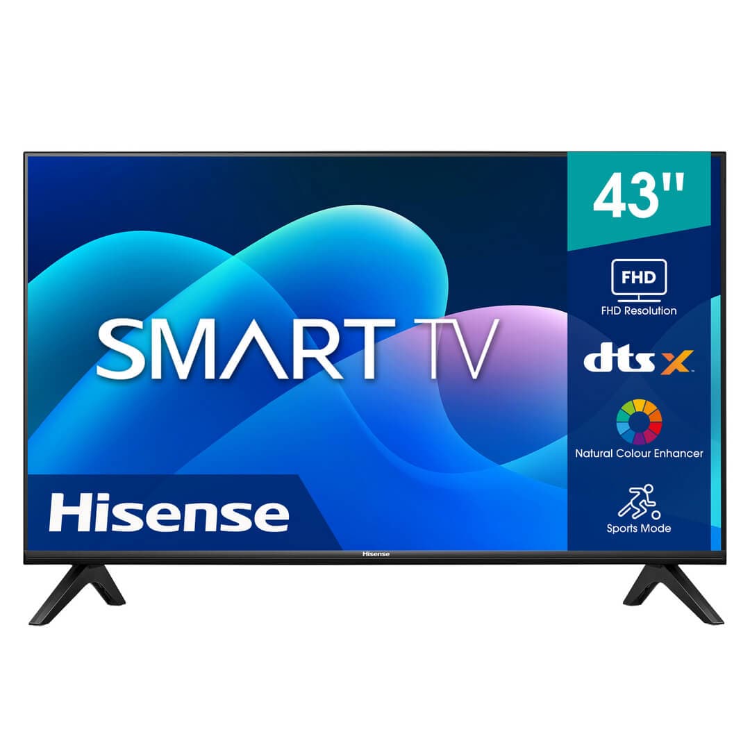 Hisense 43″ LED FHD Smart TV, Vidaa, Dolby Audio, Game Mode, High Contrast 43A4H/K