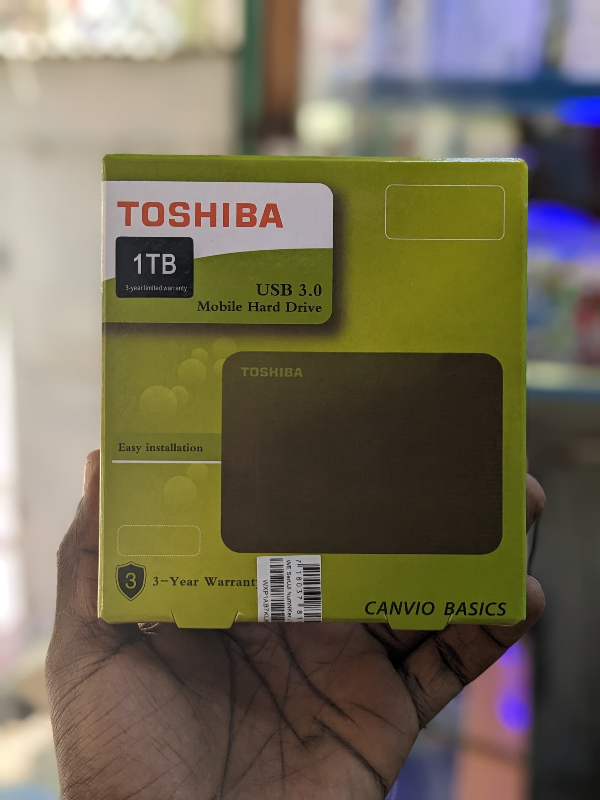 Toshiba Canvio Basics 1TB External Hard Drive USB 3.0
