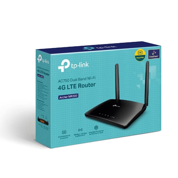 TP-Link AC750 Wireless Dual Band 4G LTE Router Archer MR200