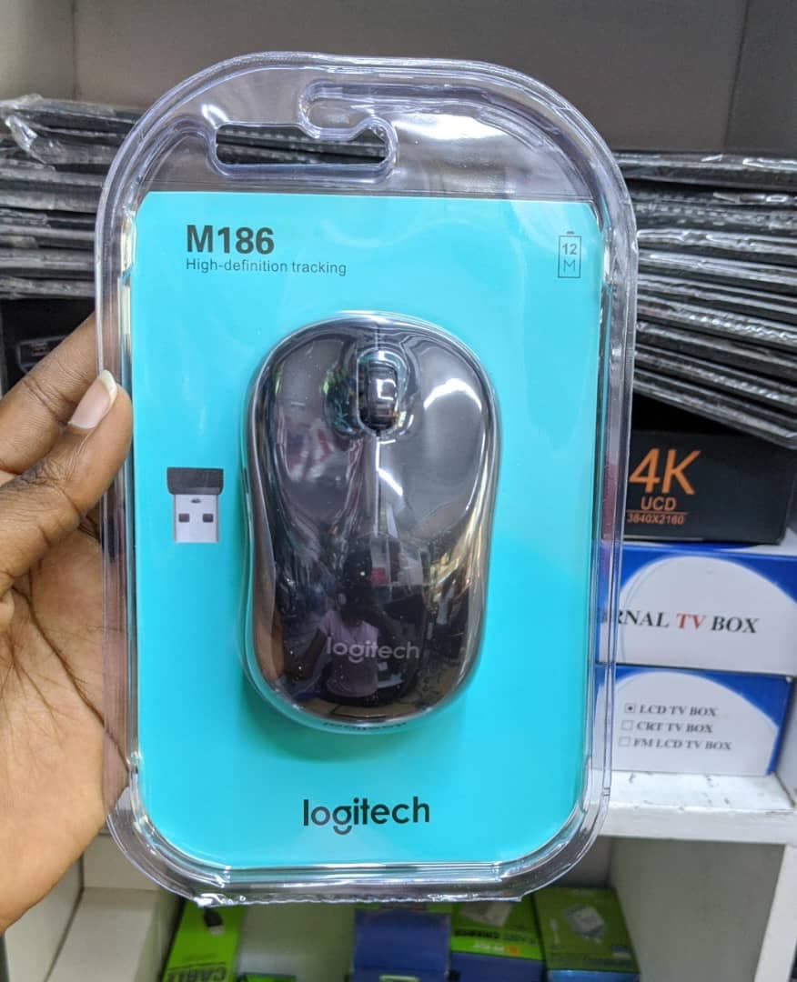 Logitech M186 Black Wireless Mouse