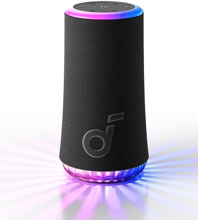 Soundcore by Anker Glow Portable Wireless Speaker with Light Show (Black) – Empire Tronix Tanzania