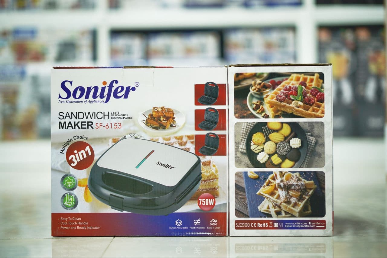 Sonifer 3-in-1 Multifunction Sandwich Waffle Maker