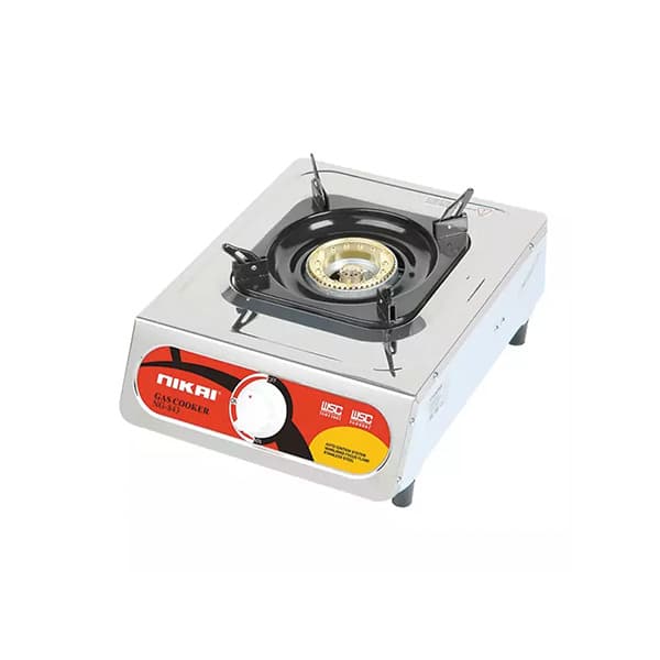 Nikai Gas Cooker 1 Burner Stainless Steel NG843