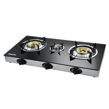 Nikai Gas Cooker 3 Burner Glass Top NG5093G
