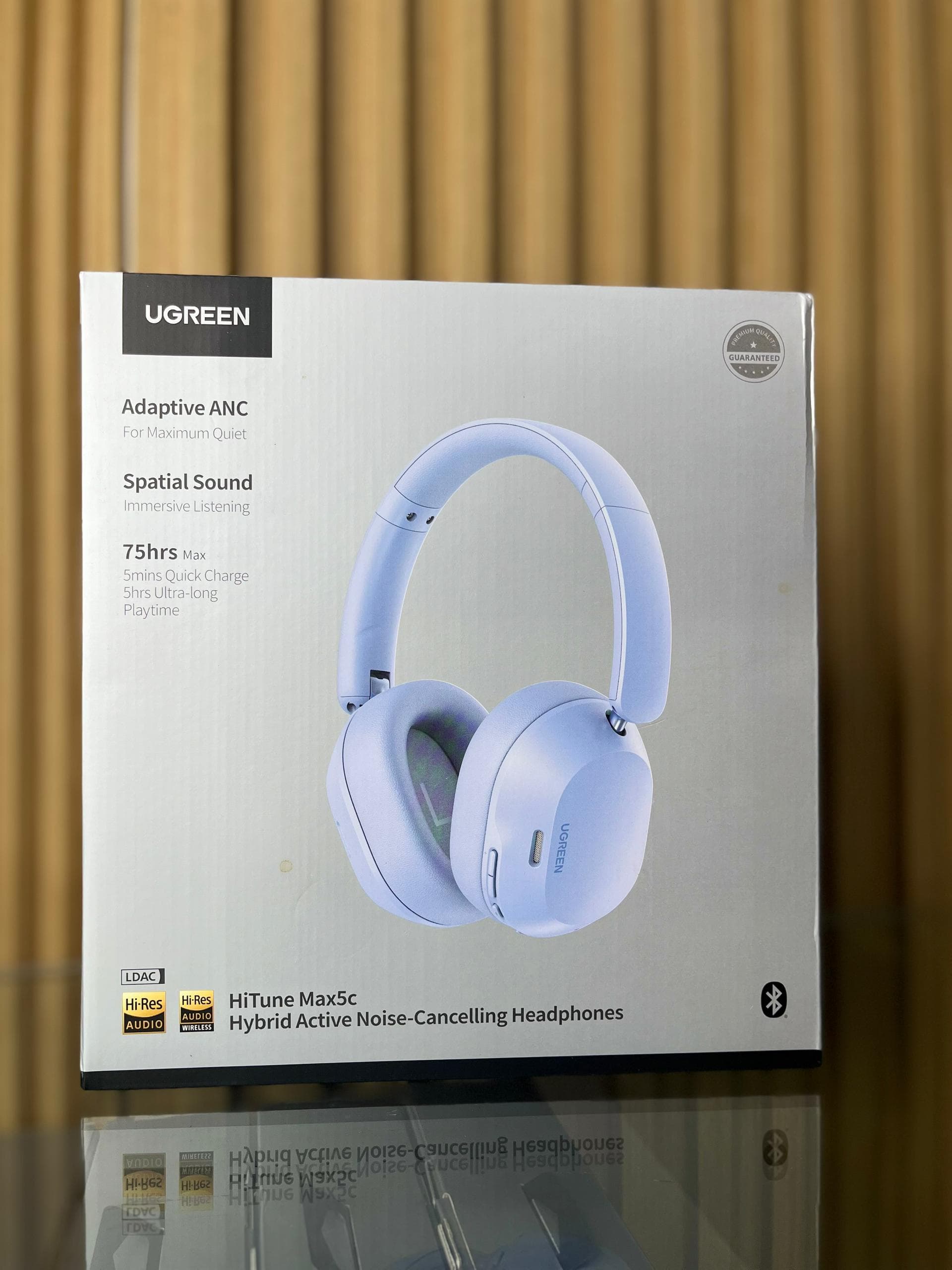 UGREEN HiTune Max5C Wireless Headphones – 75H Playtime, Adaptive Noise Cancelling,