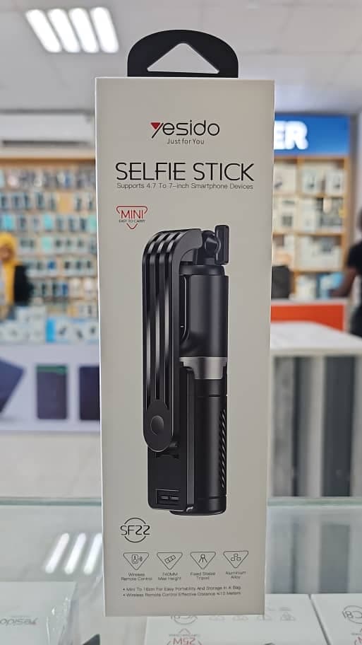 Yesido SF22 Tripod Mode Extra-long Extension Stable Non-shaking Compact Size Mini Telescopic Selfie Stick