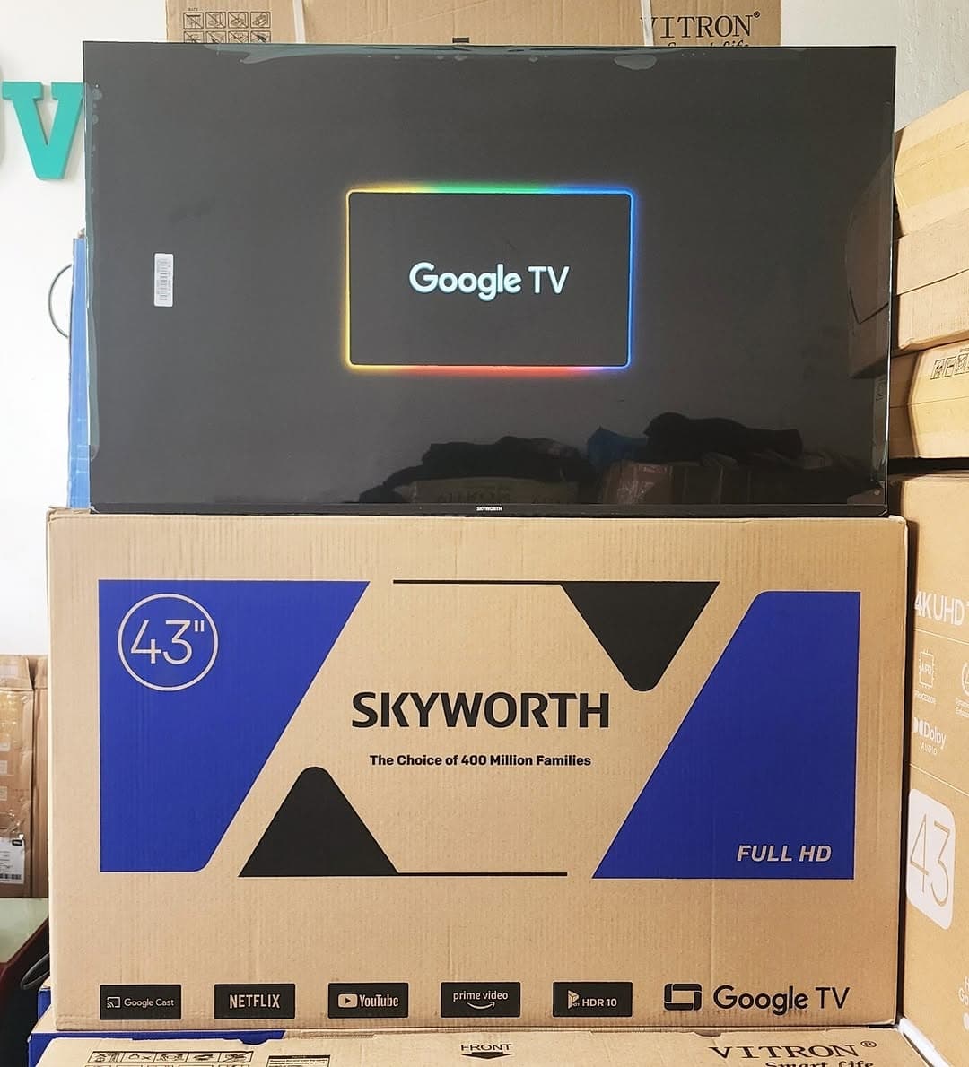 Skyworth 43 inch Smart Android Google TV 43E3500G Frameless Full HD
