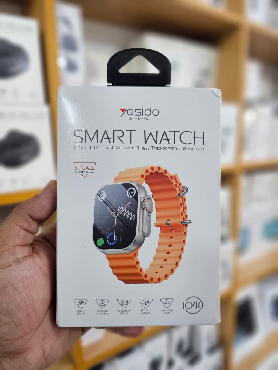 Yesido IO40 Smartwatch – 2.01" HD Screen, Bluetooth Calling, IP68 Waterproof Fitness Tracker