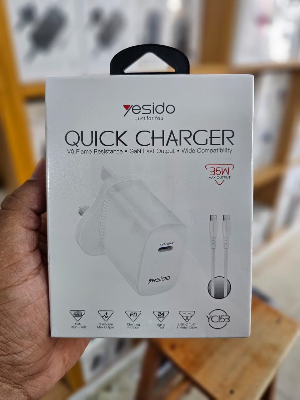 Yesido YC153 35W PD Fast Charger & Type-C to Type-C Cable Set