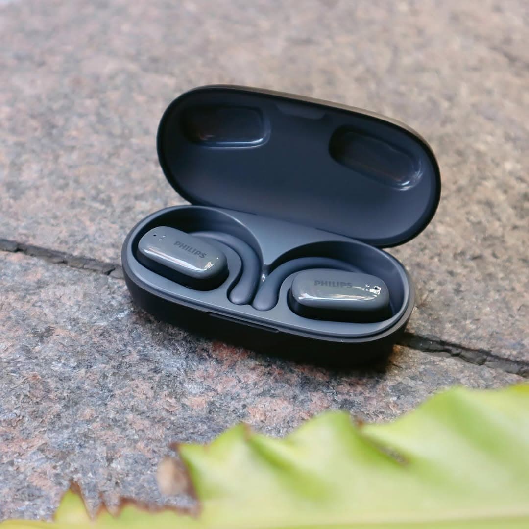 Philips TAT3708 Open Wireless Earhooks - IPX4 Water Resistant, 22H Playtime