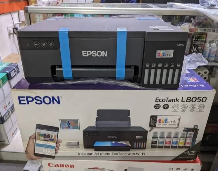 Epson EcoTank L8050 6-Color Wi-Fi Ink Tank Photo Printer