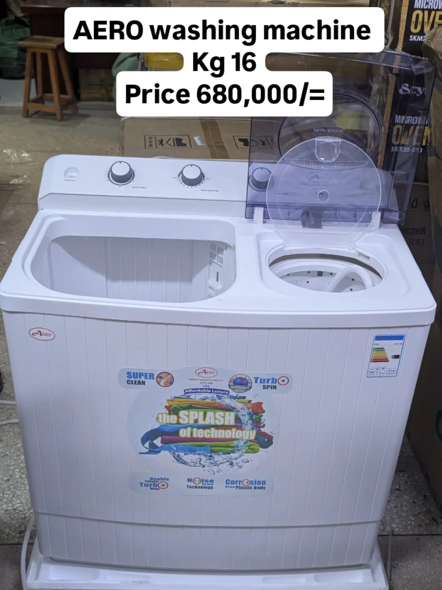 Aero 16KG Semi-Automatic Twin Tub Washing Machine Heavy Duty Performance