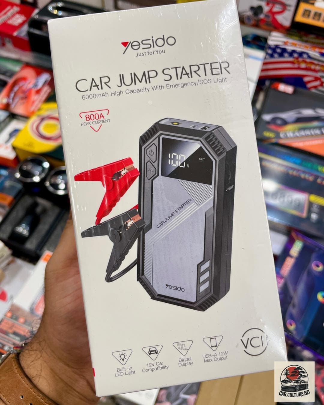 YESIDO VC11 Car Jump Starter & 6000mAh Power Bank