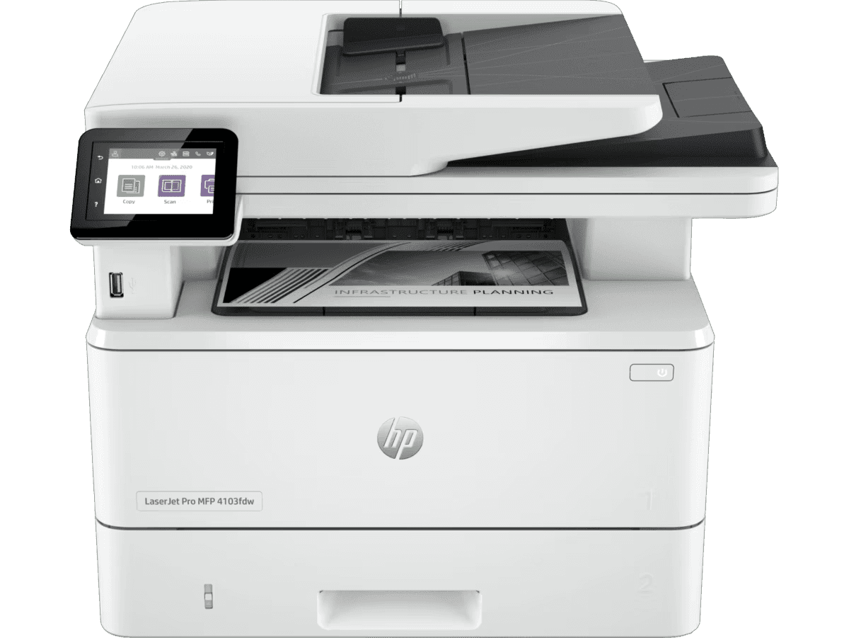 HP LaserJet Pro MFP 4103fdw Printer