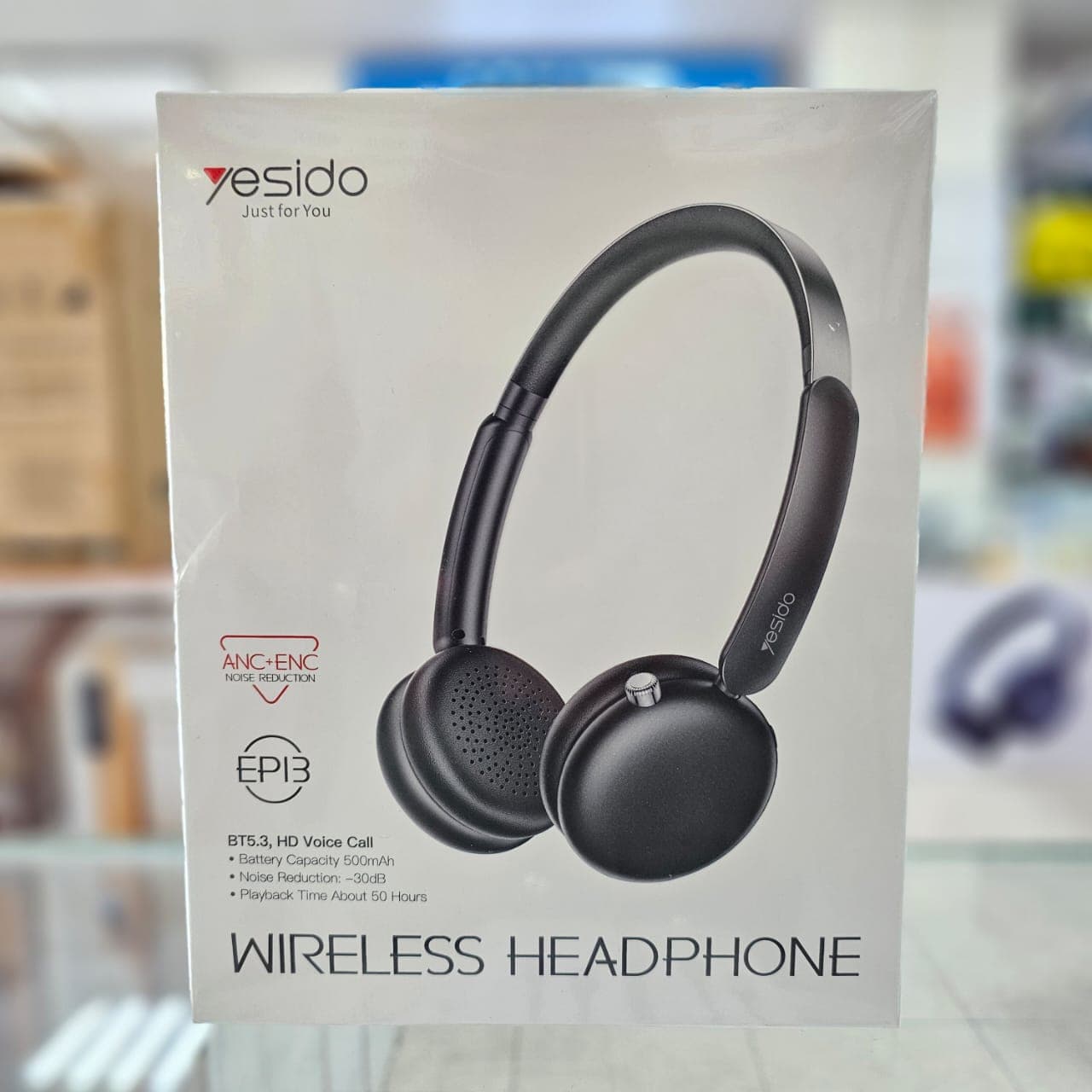 YESIDO EP13 Wireless Headphones ANC + ENC Bluetooth 5.3, 40mm HiFi, 50H Battery