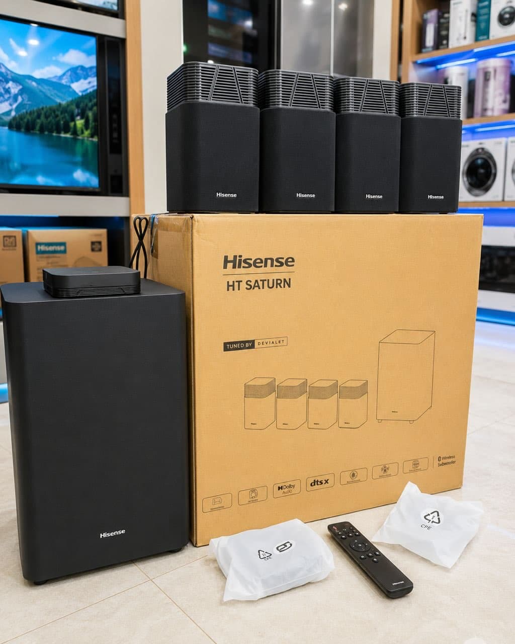 Hisense HT SATURN 720W 4.1.2 Channel Dolby Atmos Home Theatre System
