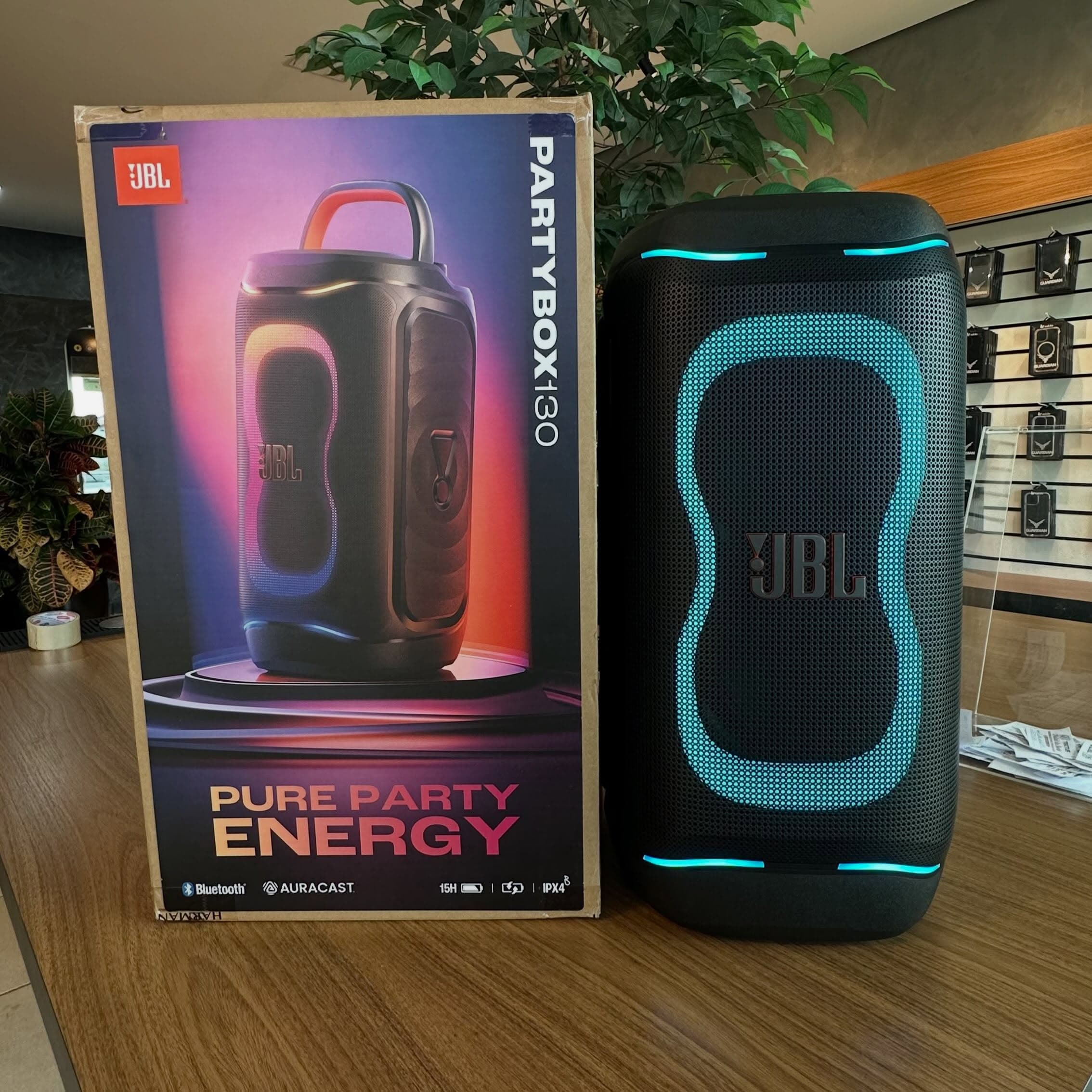 JBL PartyBox 130 200W Wireless Bluetooth Party Speaker with AI Sound Boost