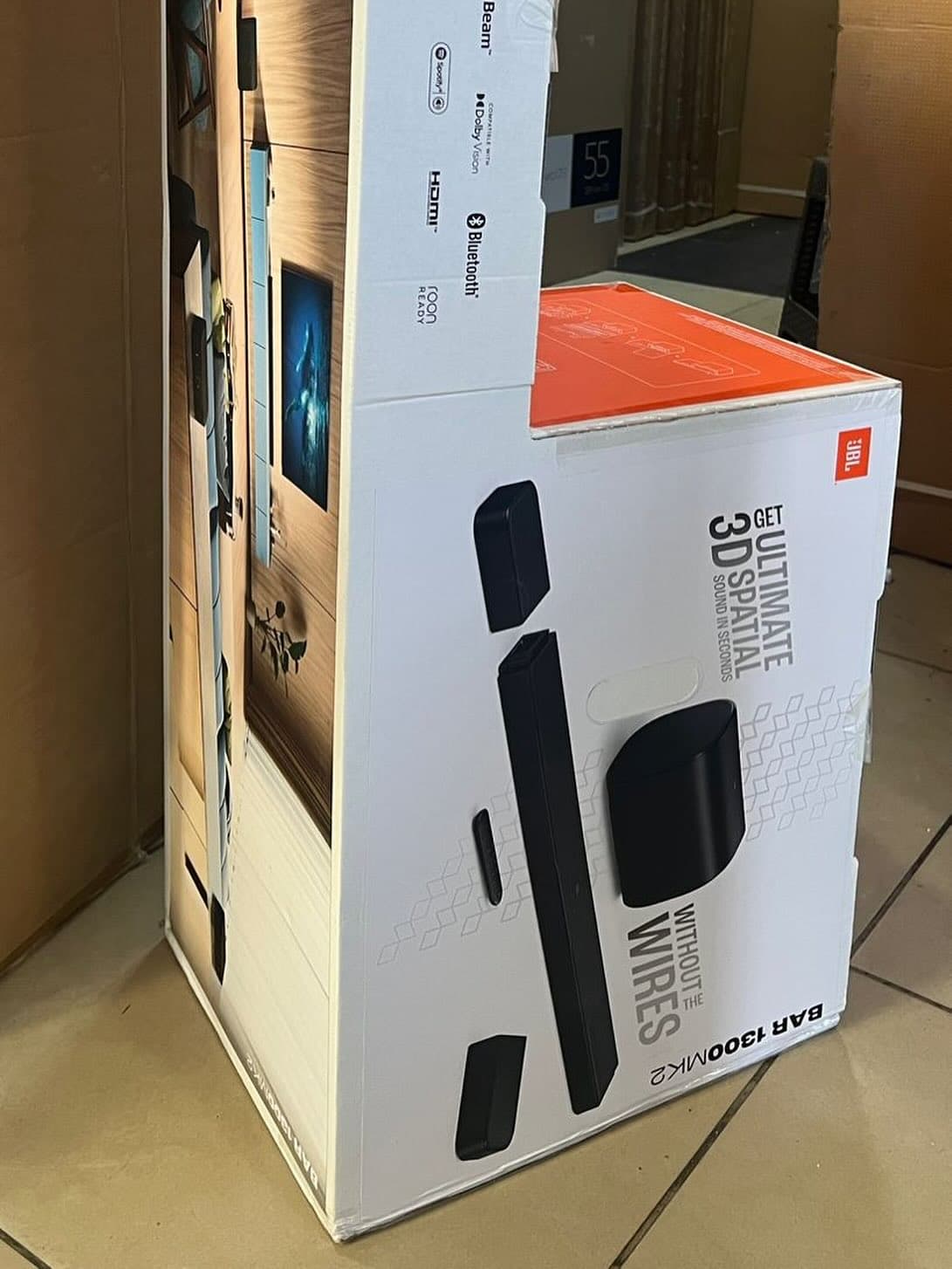 JBL Bar 1300MK2 11.1.4 Channel 2470W Dolby Atmos Soundbar with Detachable Wireless Surround Speakers
