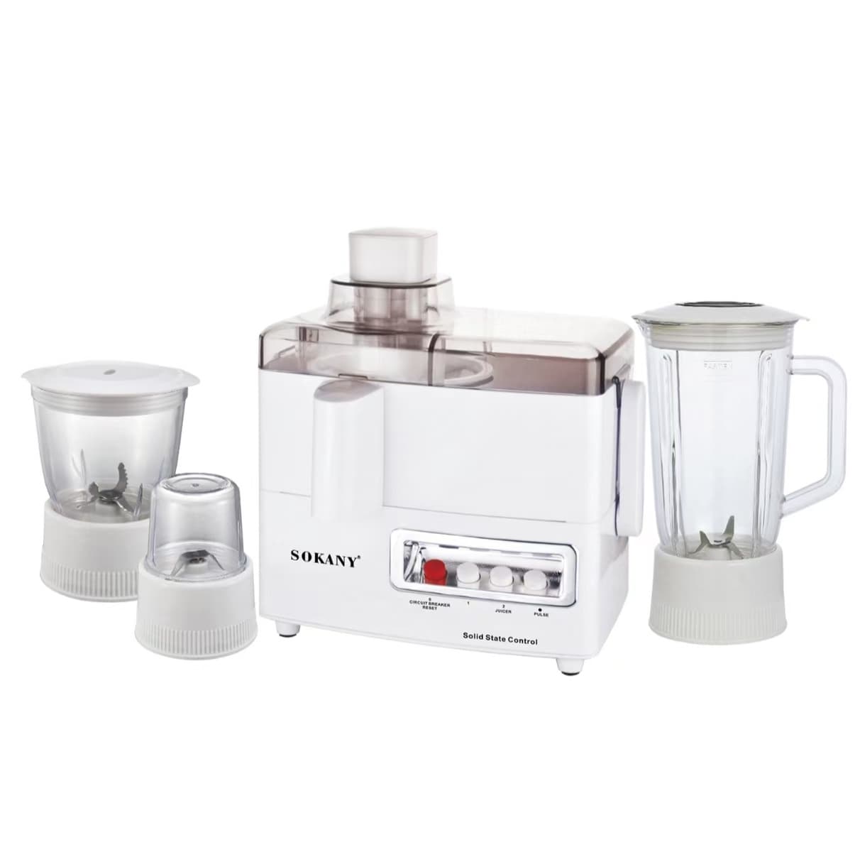 Sokany SK-03029 4 in 1 Juicer Blender Mincer Grinder 800W 1.5L