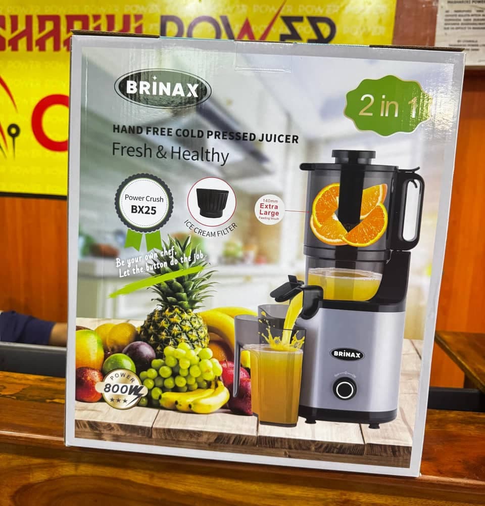 BRINAX BX25 2 in 1 Cold Press Juicer 800W Hand Free Juicer