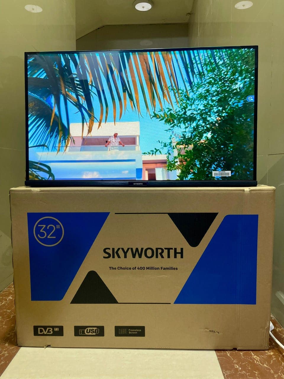 Skyworth 32 Inch Frameless LED Digital TV DVB T2 USB