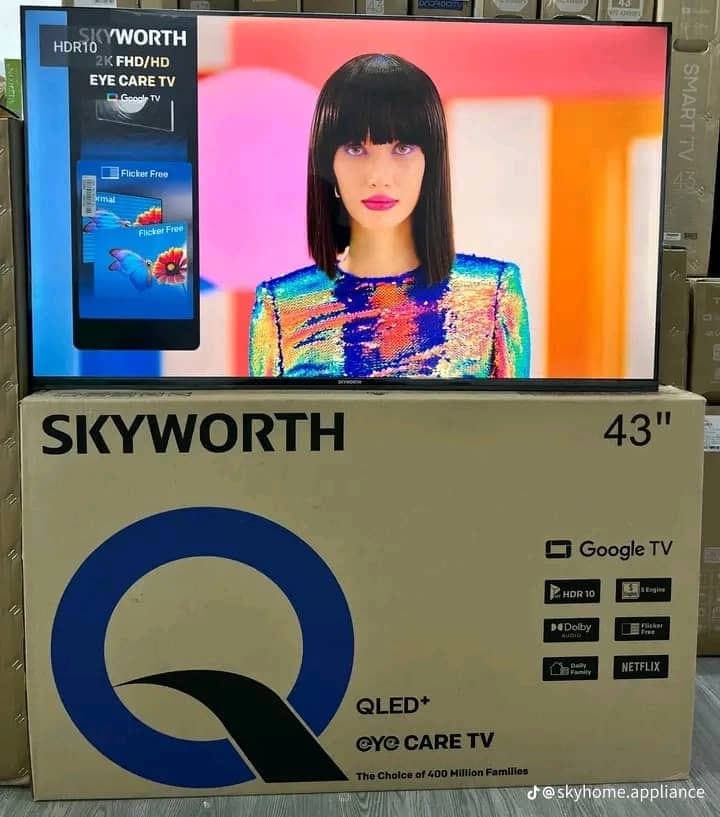 Skyworth 43 Inch QLED Plus Eye Care Google TV 2K Full HD HDR10
