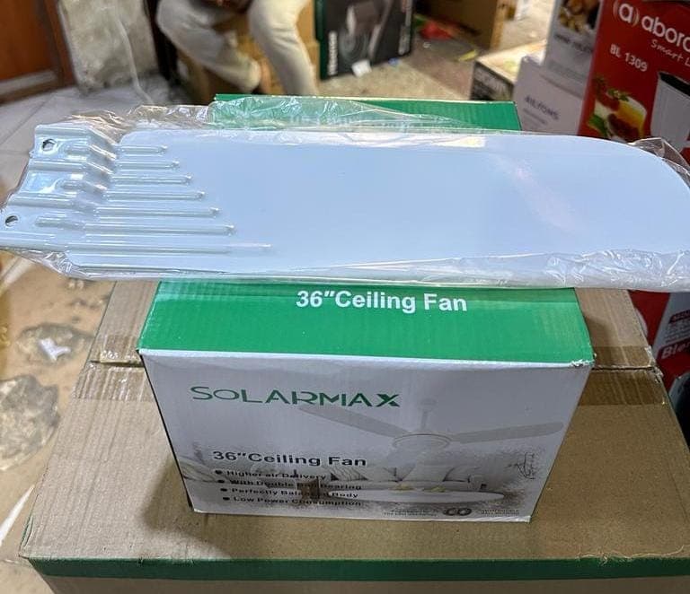 Solarmax 36 Inch Ceiling Fan with Double Ball Bearing Low Power Consumption