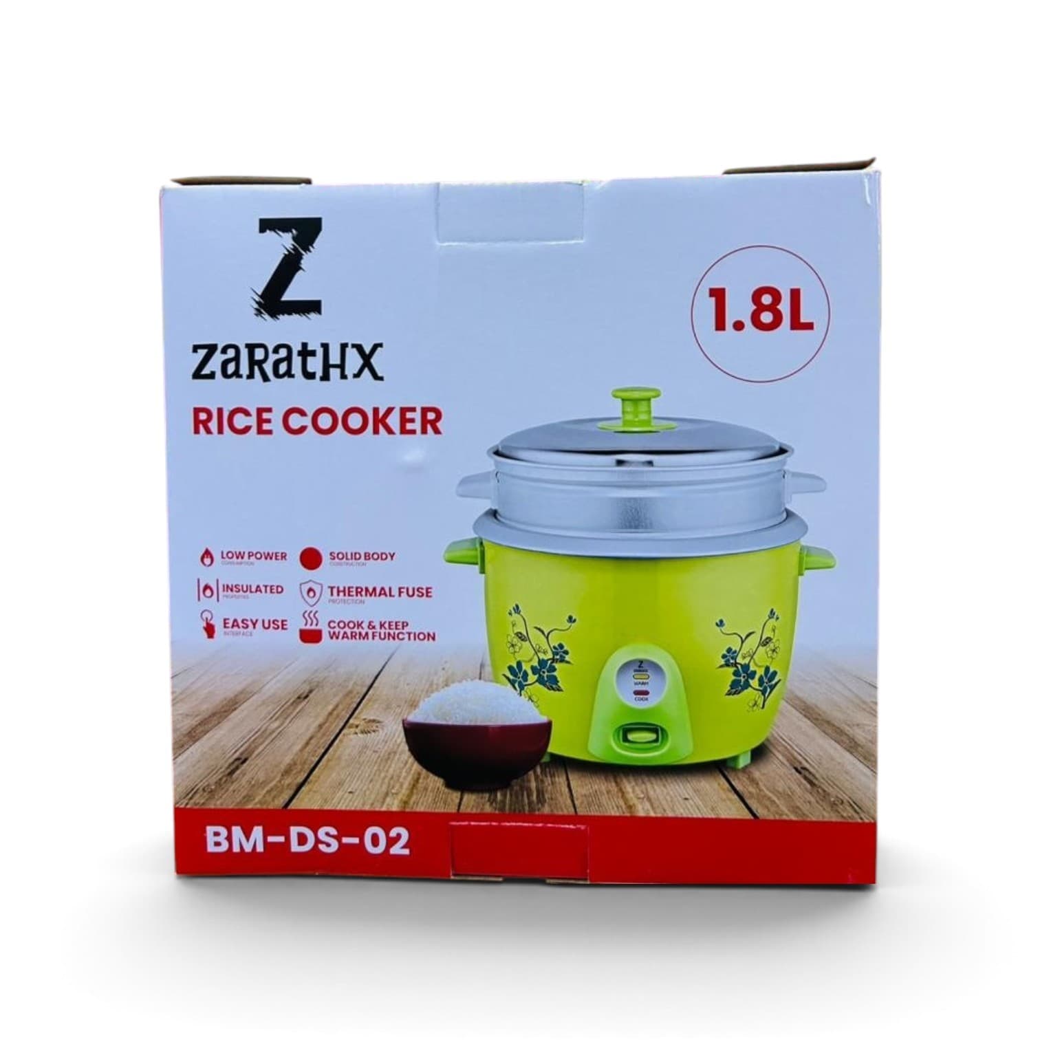 ZarathX 1.8L Rice Cooker BM-DS-02 Tanzania