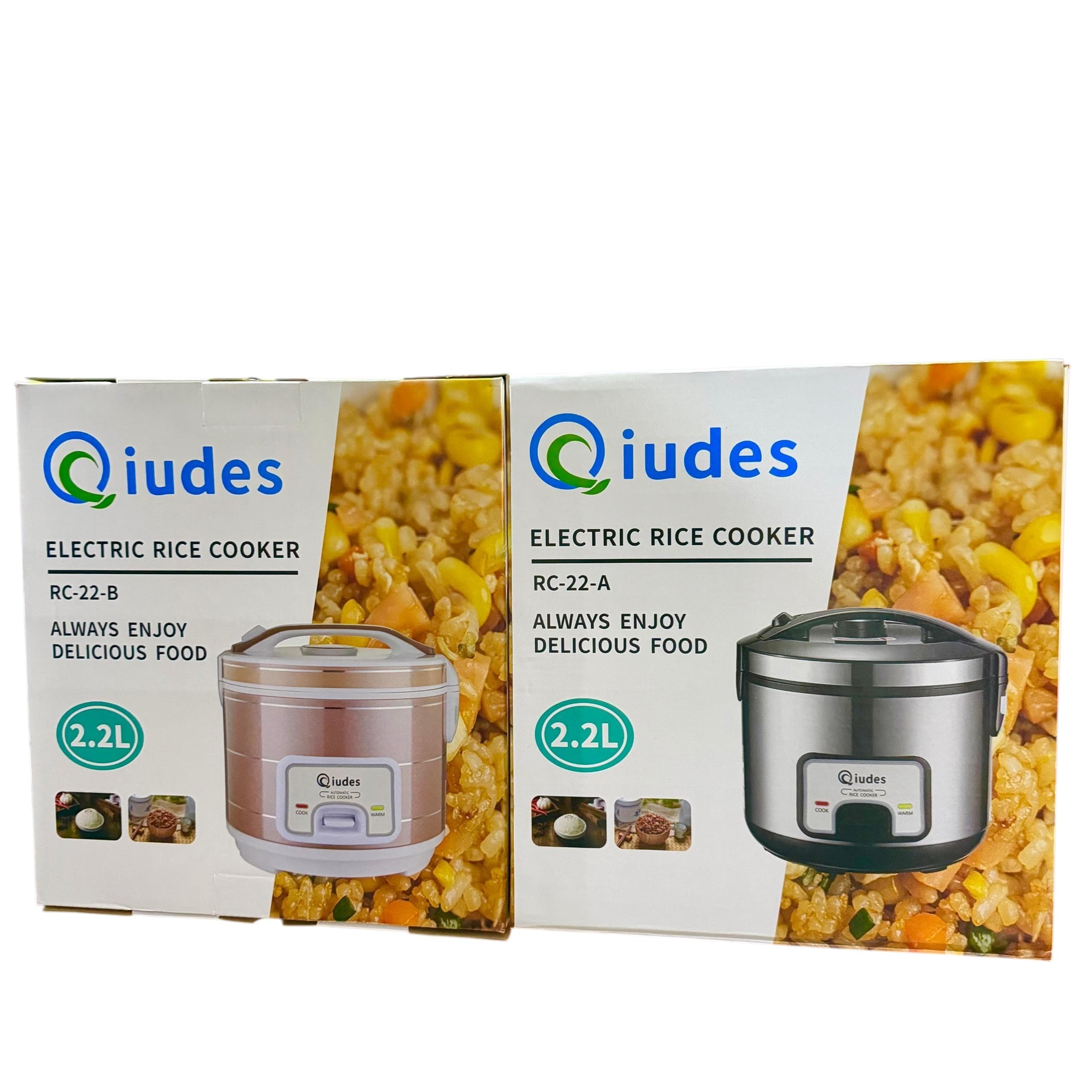 Qiudes RC-22 2.2L Electric Rice Cooker Cook Keep Warm