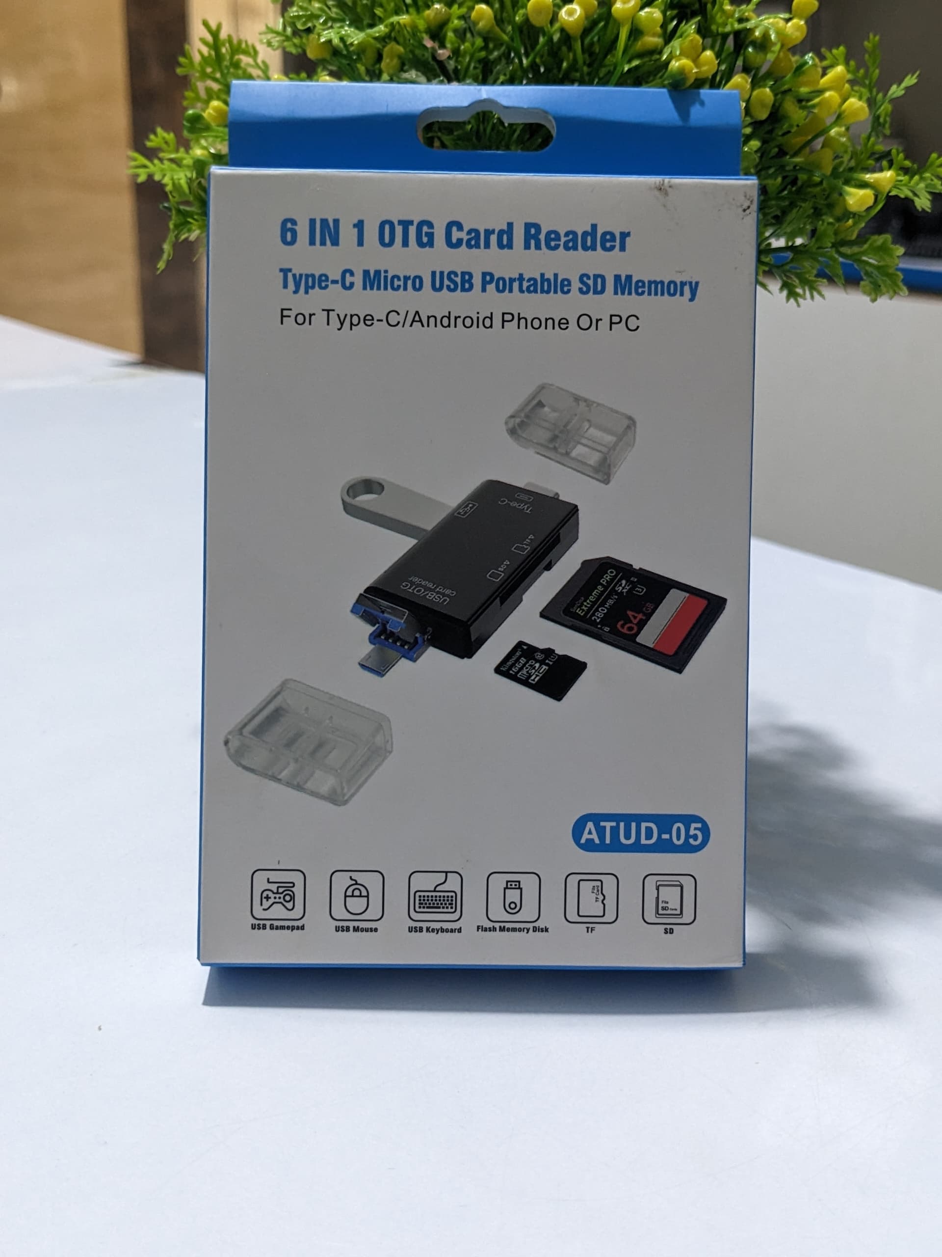 6 in 1 OTG Card Reader Type C USB SD TF Memory Card Tanzania