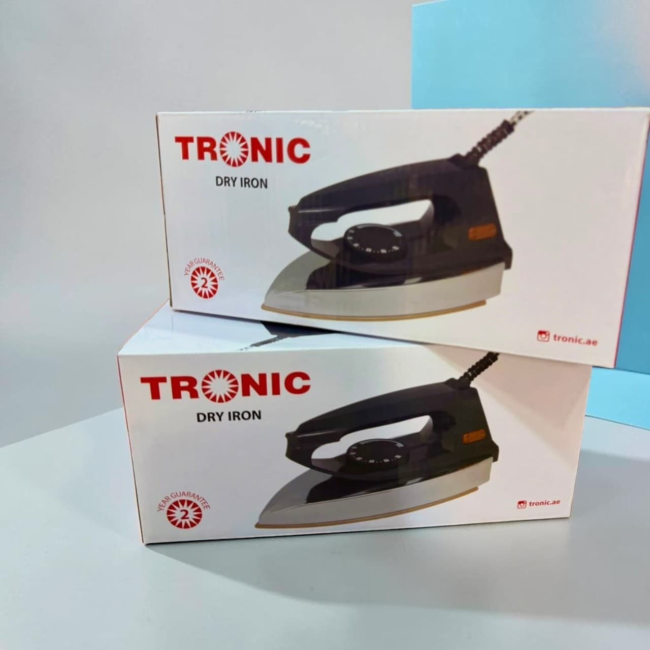 Tronic Dry Iron 1200W Heavy Duty Non Stick Ceramic Soleplate