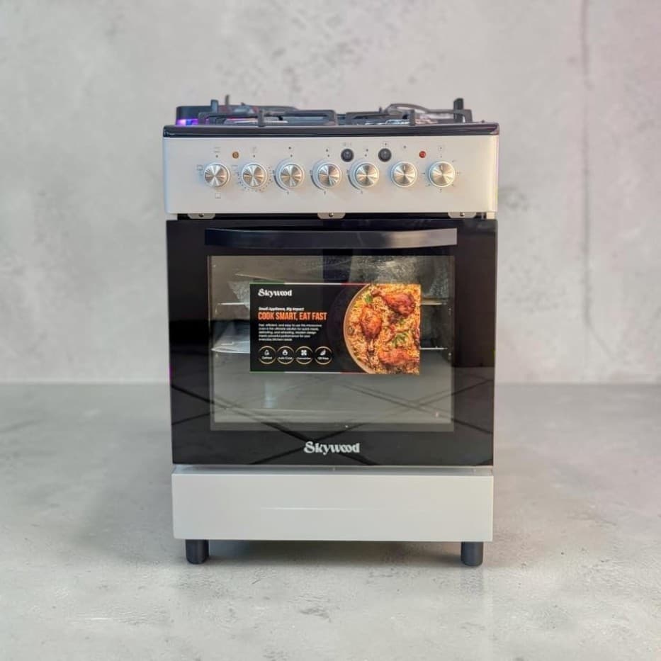 Skywood 60x60 Cooker 3 Gas 1 Electric 75L Electric Oven Auto Ignition