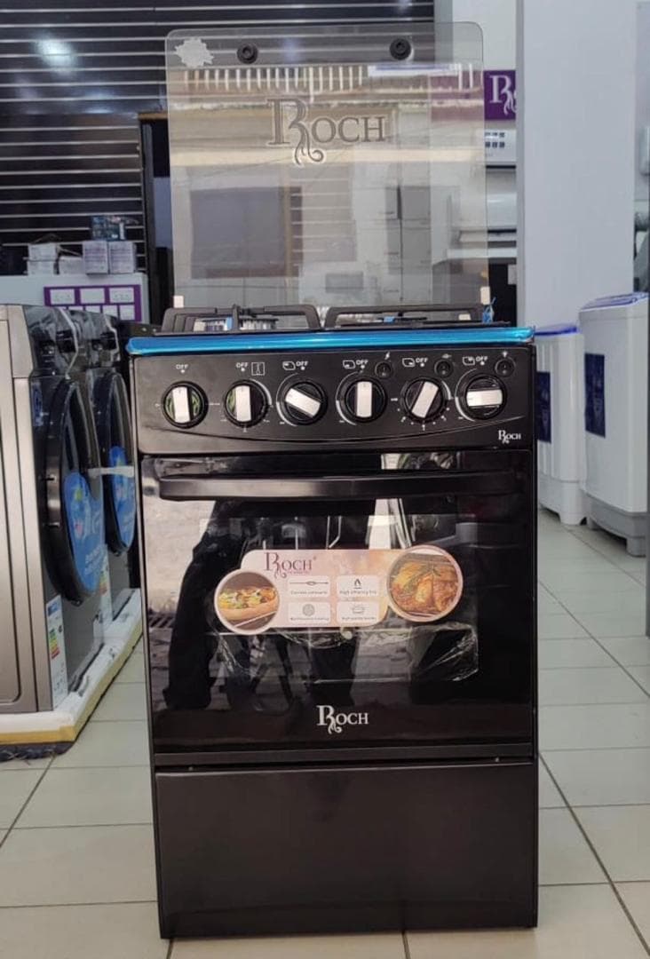 Roch 60x60 Cooker 3 Gas 1 Electric Plate Electric Oven Tanzania