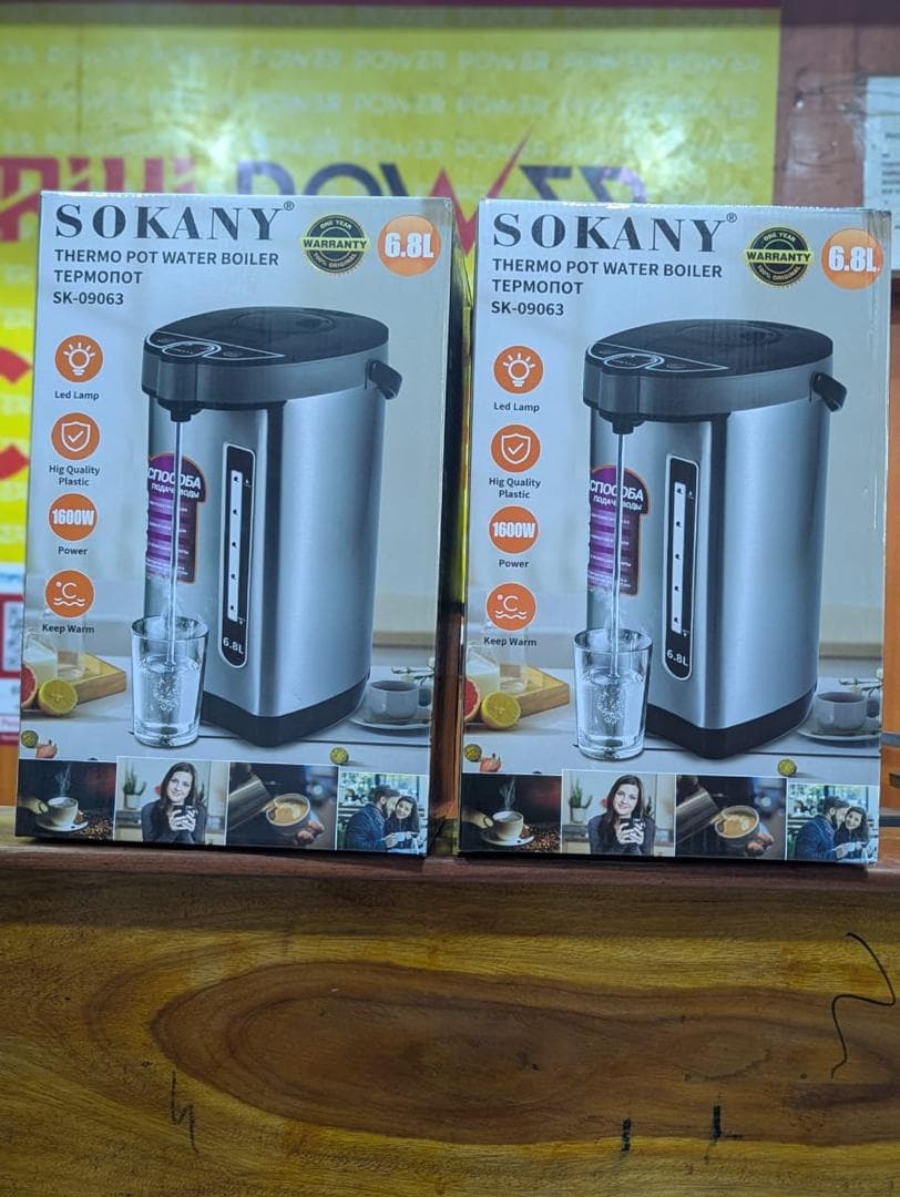 Sokany SK-09063 6.8L 1600W Thermo Pot Water Boiler Tanzania