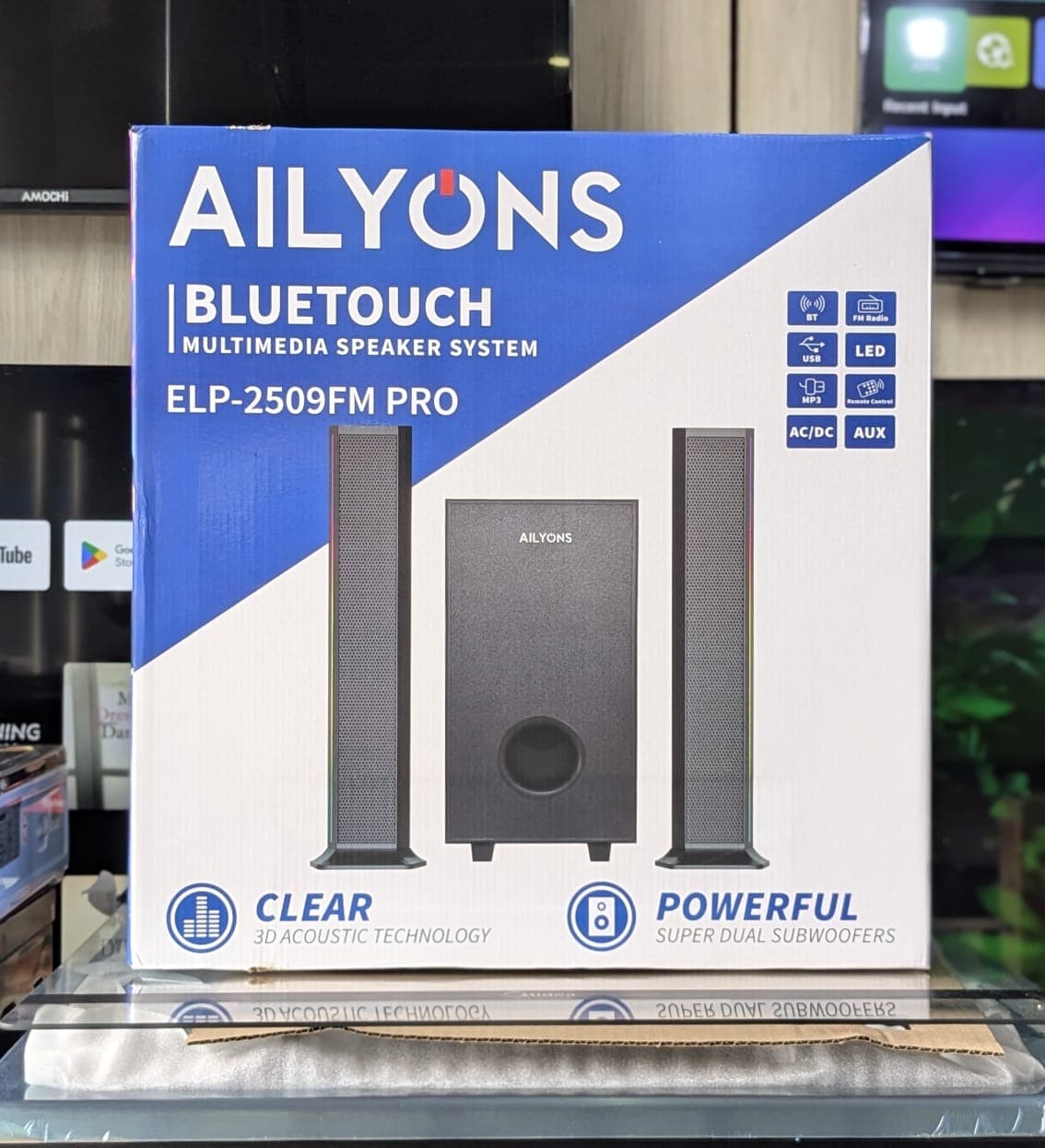 Ailyons ELP-2509FM PRO 5.1 Bluetooth Home Theater Dual Subwoofer Tanzania