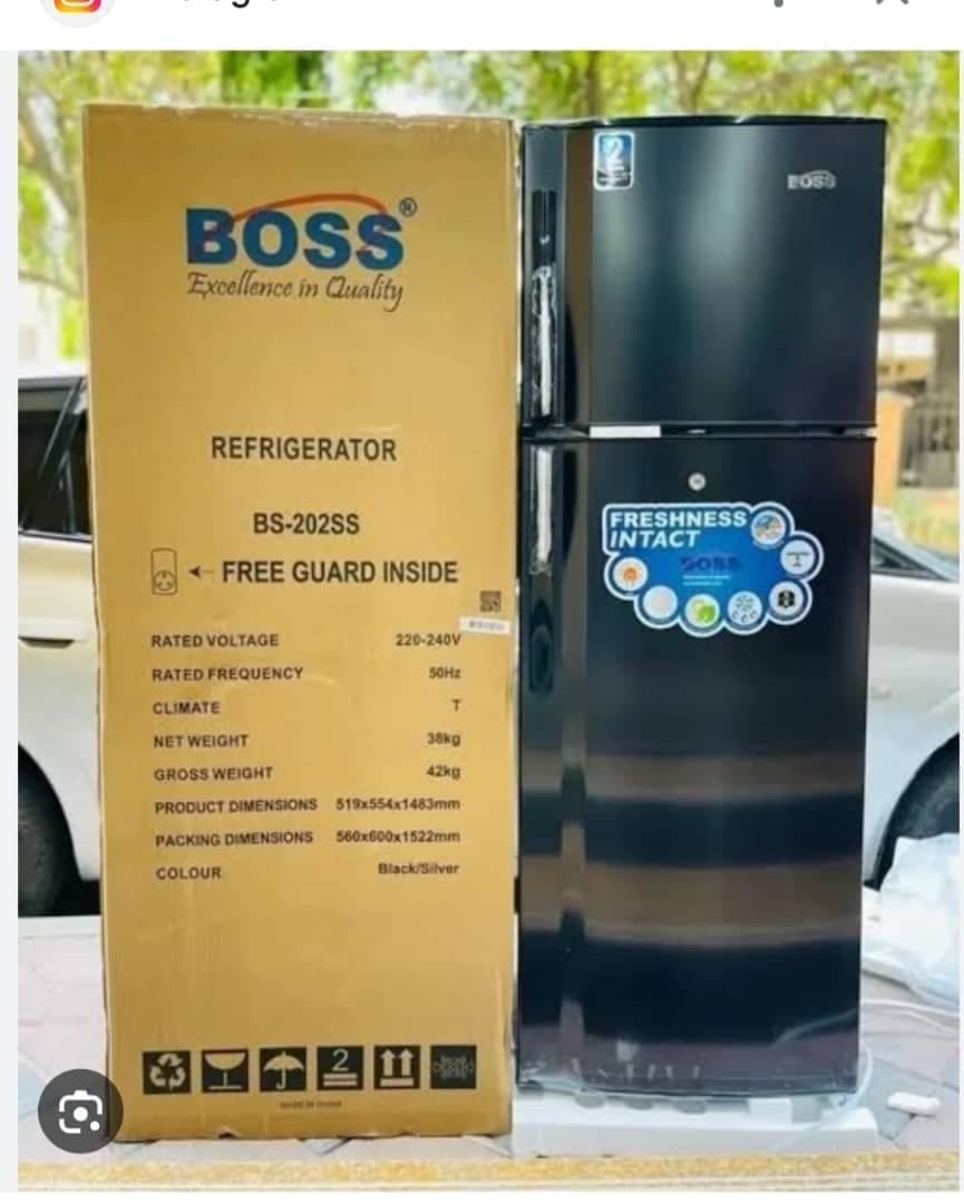BOSS Refrigerator – BS-202SS 202L