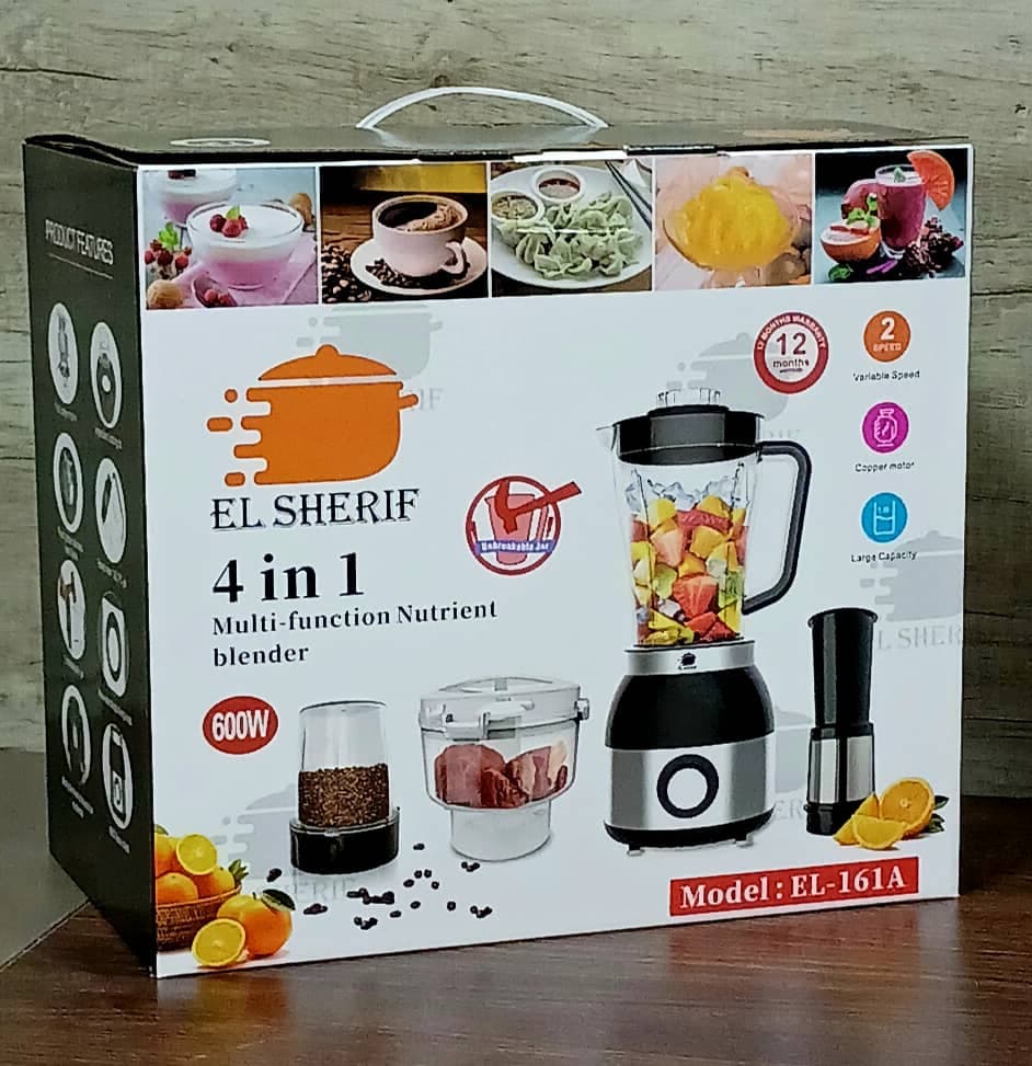 EL SHERIF Food Processor 4-in-1