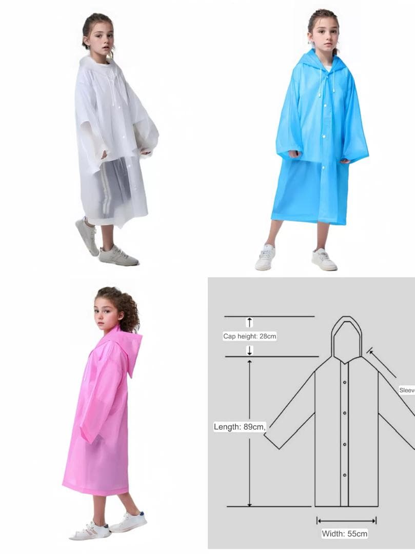 RAINPROOF COAT FOR KIDS & ADULT