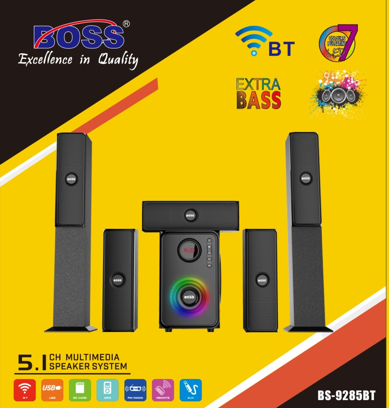 BOSS SUBWOOFER BS9285BT